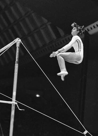Nadia Comaneciová na OH v Montrealu v roce 1976