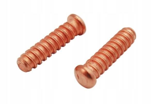 NÝTY KOLÍKY HŘEBÍKY závitové spotter MĚDĚNÉ pro Spotter 5x18mm 50 Ks