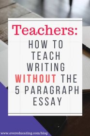 Do you teach writing, but hate the 5 paragraph essay? Here's the teaching tool I use when teaching college writing in my first year composition course. #teachwriting #teachcollege #teacher #collegewriting #writingresource #teachingresource #ELA 