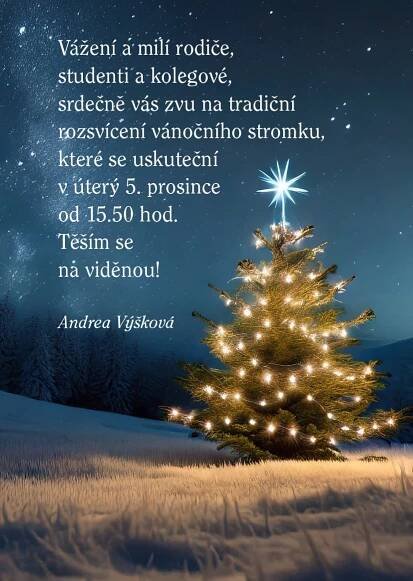 Rozsvícení vánočního stromečku