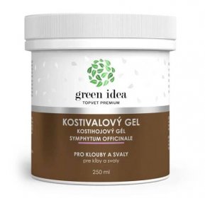 Green idea Kostivalový masážní gel 250 ml