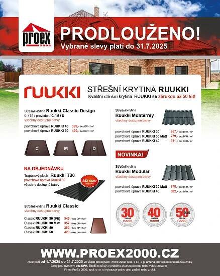 PRODLOUŽENO! Vybrané slevové akce pokračují dál! | ProEx 2000