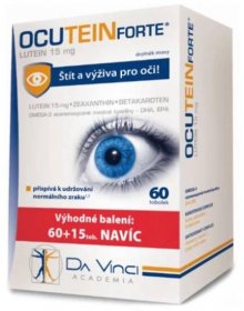Ocutein Forte Lutein 15 mg 60+15 tobolek