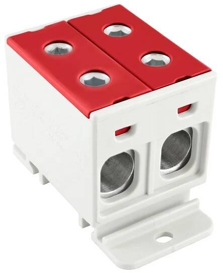 1-DRÁHOVÁ ROZVODOVÁ SPOJKA 50MM2 ZGX 2x50 ČERVENÁ INCOBEX