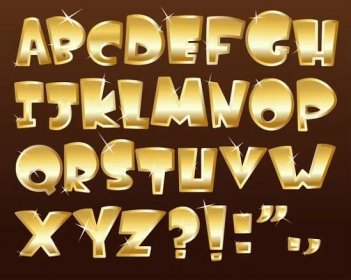 Zlatá abeceda — Ilustrace
