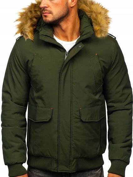 PÁNSKÁ ZIMNÍ BUNDA PARKA ZELENÁ 1770 DENLEY_XL EAN (GTIN) 5902646750552