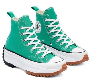 converse run star hike color hi court green  170441c