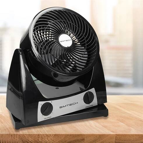 Ventilátor cerný 40W 32x16x35,5 cm plastový 