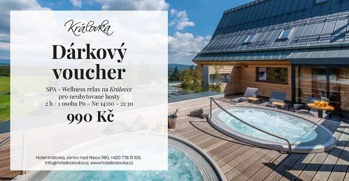 Dárkový voucher na služby hotelu Královka