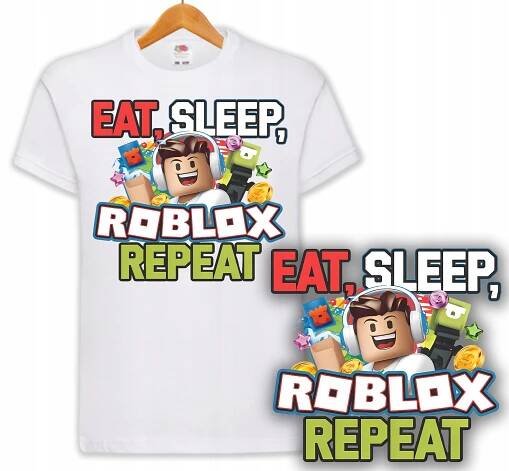 DĚTSKÉ TRIČKO BÍLÉ - ROBLOX ROBLOKS BLOX DÁREK PRO DÍTĚ L 152 cm