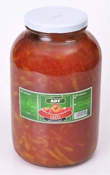 Lečo zeleninové 4 l sklo ADY - Sterilovaná zelenina | Prodej potravin, nápojů a alkoholu Rojal
