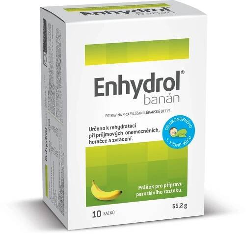 Enhydra Banán prášek v sáčcích 10 ks