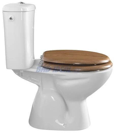 AQUALINE WC sedátko, HDF, dub (1705-10) | Koupelny BAD IDEAL