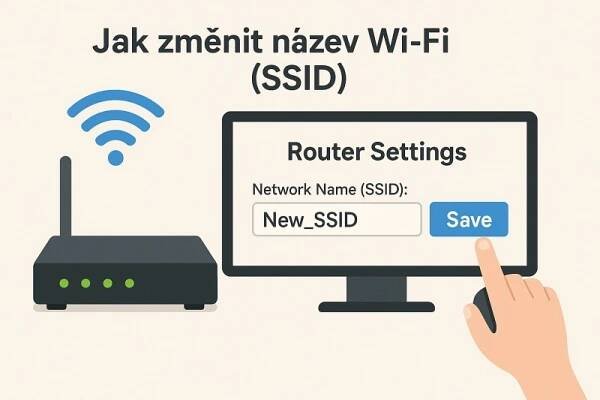 Jak změnit název Wi-Fi sítě (SSID)