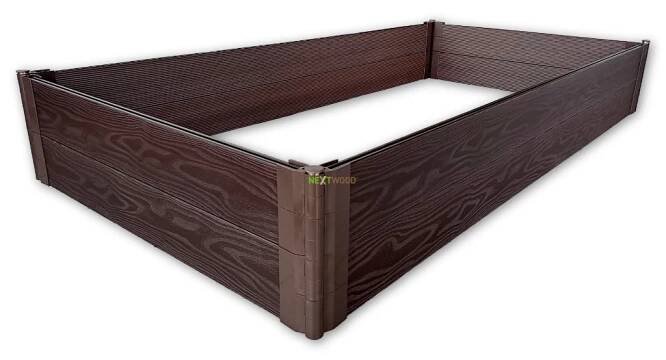 WPC vyvýšený záhon 200x100 cm, wenge