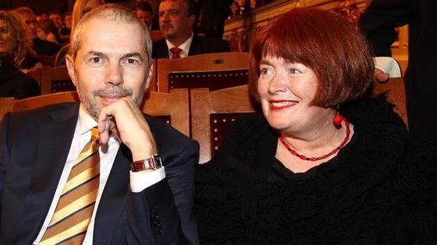 Markéta Fišerová a Marek Eben, předávání televizních cen TýTý, 2011