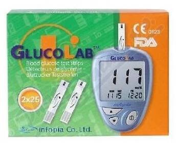 GlucoLab Testovaci prouzky pro glukometr 50ks