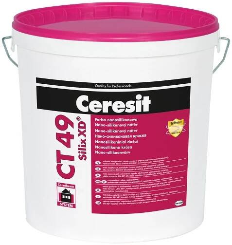 Nanosilikónový náter Ceresit CT 49 Silix XD chráni tradičné fasádne omietky