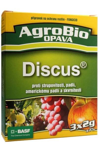 AgroBio Opava Fungicidní přípravek proti strupovitosti a padlí DISCUS 3 x 2 g