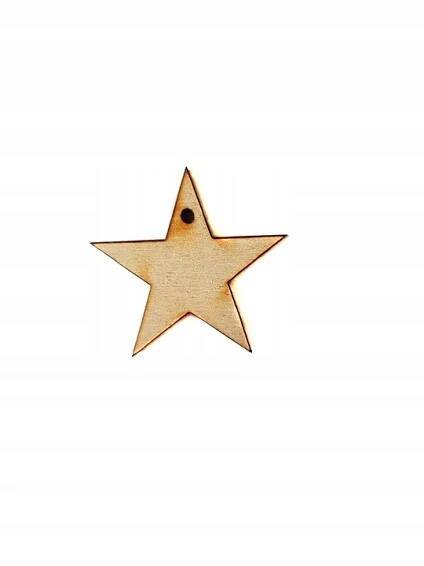 #69 100x Hvězdička přívěsek 40x40mm Scrapki