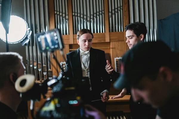 Andělská rapsodie - Z natáčení - Michal Pazderka, Matěj Preisler