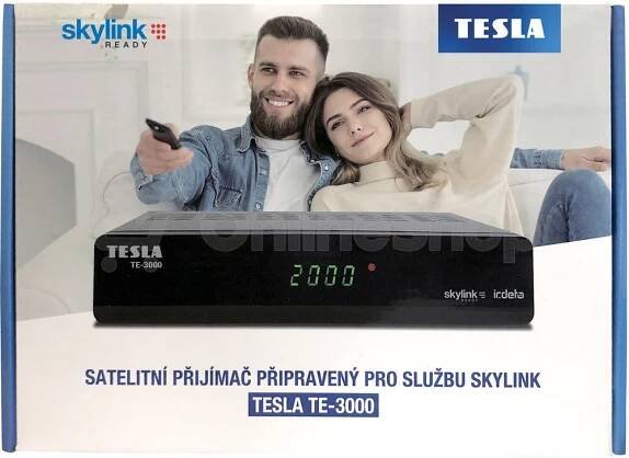 Satelitní přijímač TESLA TE-3000 Irdeto Skylink READY