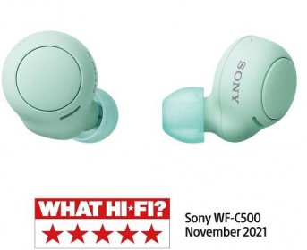 Sony True Wireless WF-C500, zelená - WFC500G.CE7