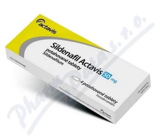 Sildenafil Actavis 50mg por.tbl.flm.4x50mg