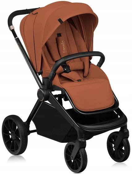 KOČÁREK LIONELO MIKA PLUS COSMO I-SIZE ADAPTÉRY 3v1 BROWN RUST Součásti sady autosedačka gondola sportovní kočárek