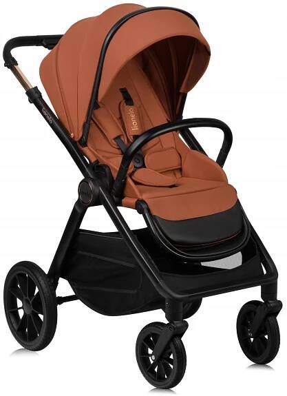 KOČÁREK LIONELO LAYLA CYBEX CLOUD G PLUS ADAPTÉRY TAŠKA 3v1 BROWN RUST Rám hliníkový