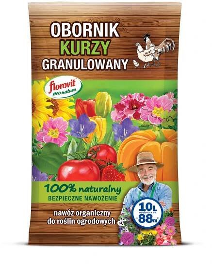 Hnůj KURZY 10 L. granulované, přírodní hnojivo