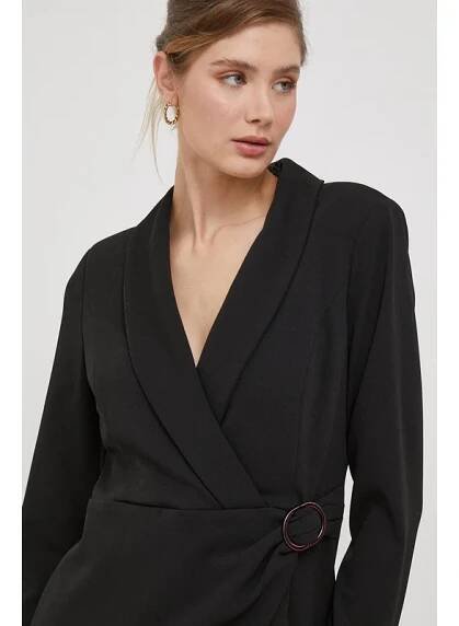 Šaty Dkny černá barva, mini