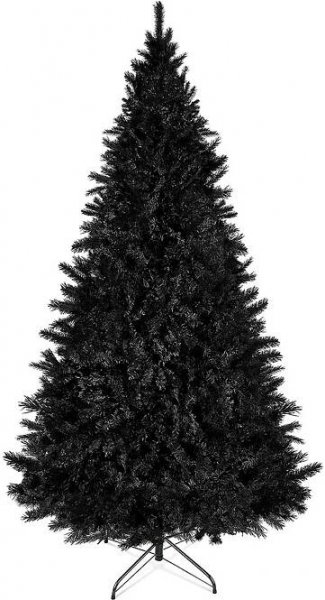 Umělý vánoční stromek, černý, elegantní, vánoční, 210 cm