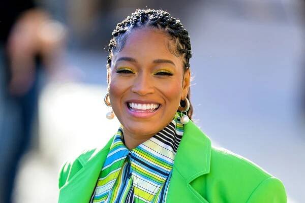 Keke Palmer's Big Bouffant Bun Has a Signature 2010s Touch – See Photos