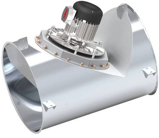 Komínový ventilátor CFIR - Inline ventilátor pro plynové, olejové a parní spotřebiče