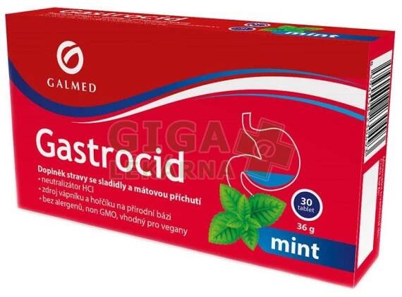 Gastrocid Mint 30 tablet Galmed - GigaLékárna.cz