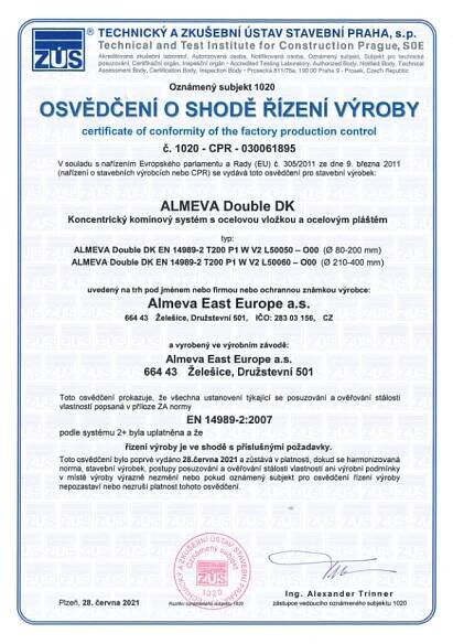 Certifikáty | Almeva