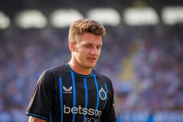 Mandatory Credit: Photo by Hugo Segato/DPPI/Shutterstock (15438669ai) Christos TZOLIS of Club Bruges during the UEFA Champions League, Third qualifying round, 2nd leg football match between Club Brugge KV and RB Salzburg on 12 August 2025 at Jan Breydelstadion in Bruges, Belgium - Photo Hugo Segato / DPPI FOOTBALL - CHAMPIONS LEAGUE - CLUB BRUGGE v SALZBURG, , Bruges, Belgique - 12 Aug 2025