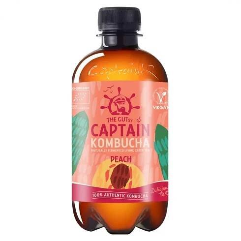 The Gutsy Captain Kombucha broskev BIO 400ml