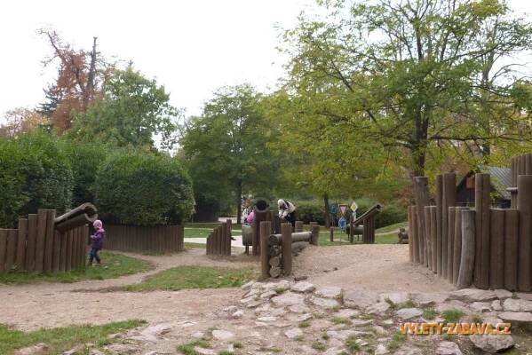 Dětská hřiště, park Lužánky v Brně