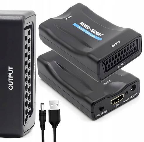 Adaptér Převodník HDMI 1080P na SCART Audio Video Digitální analogový signál