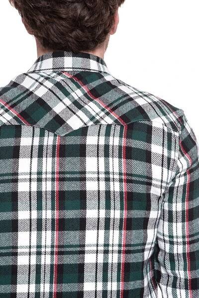 Pánská košile Wrangler LS WESTERN SHIRT S Hlavní vzor bez vzoru
