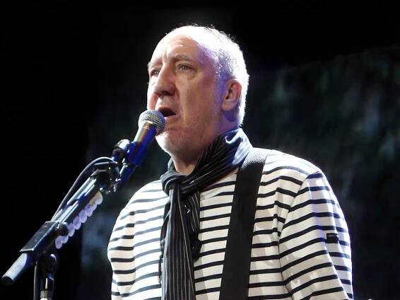 Pete Townshend performing with The Who in 2008