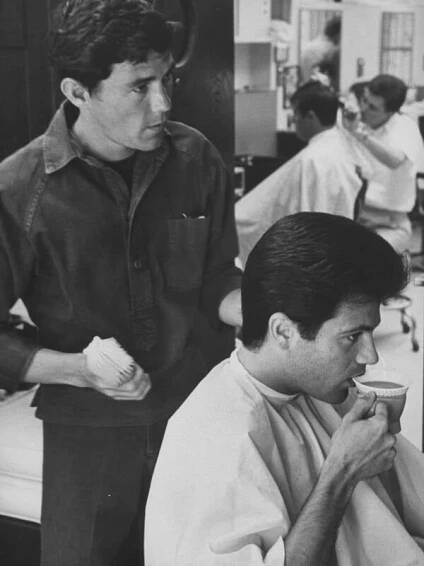 Jay Sebring Cutting Hair