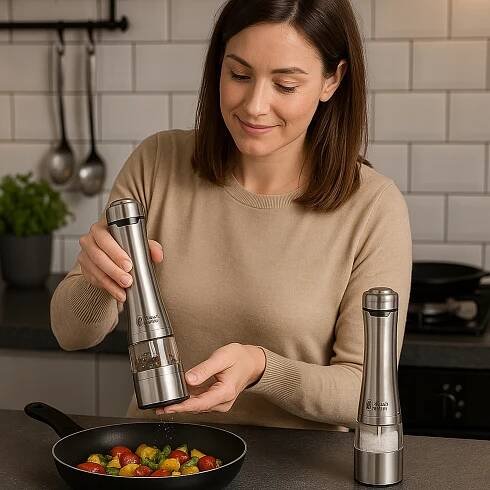 ELEKTRICKÝ MLÝNEK RUSSELL HOBBS NA SŮL A PEPŘ Z Z NEREZOVÉ OCELI Kód výrobce 23460-56