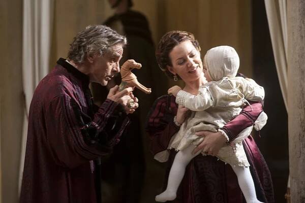 Borgiové - Vlk a beránek - Z natáčení - Jeremy Irons, Joanne Whalley