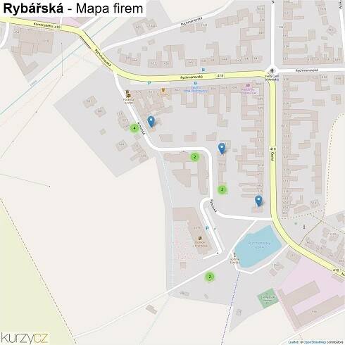 Rybářská - mapy | Kurzy.cz