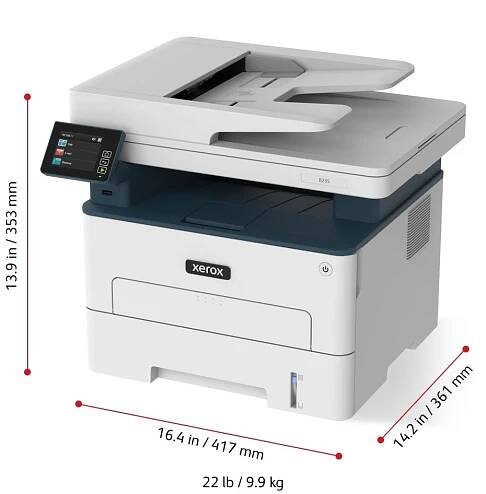 XEROX multifunkční B235 - tisk, kopírování, skenování - 600 x 600 DPI A4 laser DUPLEX 34ppm Wi-Fi, AirPrint [B235V_DNI] (B235V_DNI)