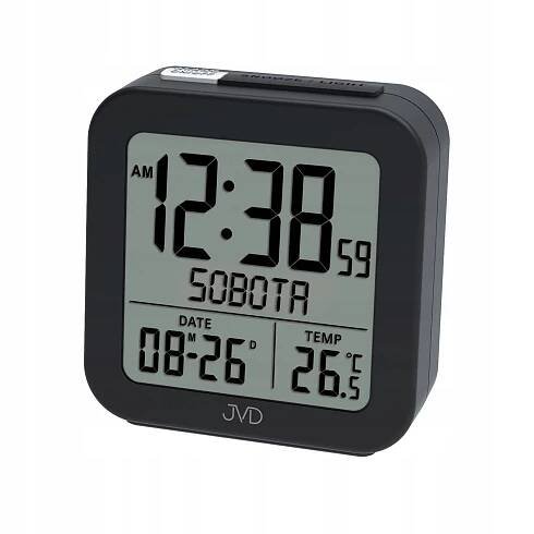 JVD Digitální rádiem řízený budík s češtinou JVD RB9370.2 ( se senzorem stmívání)