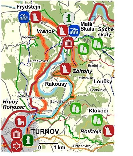 Z Turnova na Malou Skálu a zpět - Turistické trasy, naučné stezky - Český ráj - Turnov